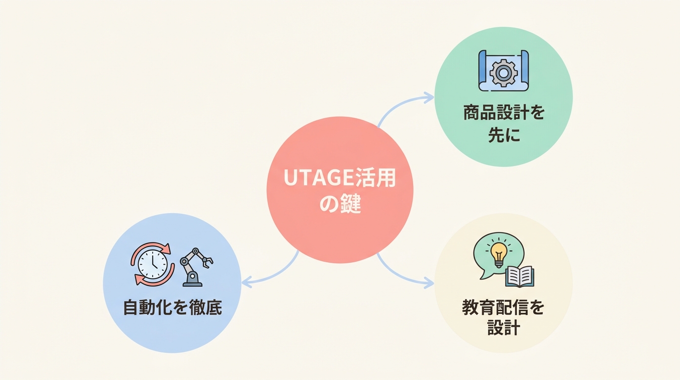 失敗しないUTAGE活用の3つのポイント