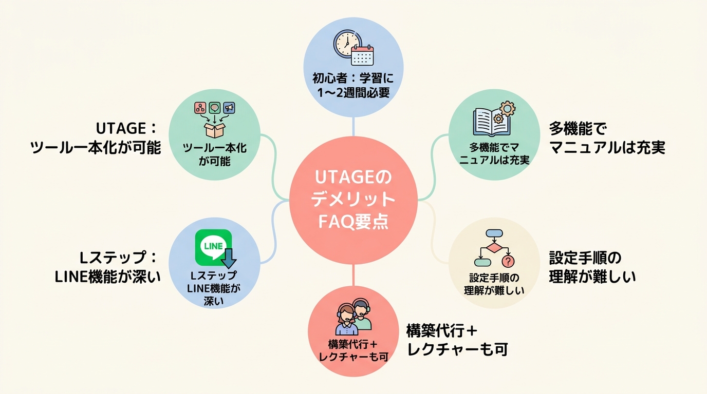UTAGEのデメリットに関するよくある質問(FAQ)