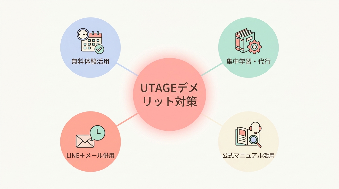 まとめ:UTAGEのデメリットは対策できる