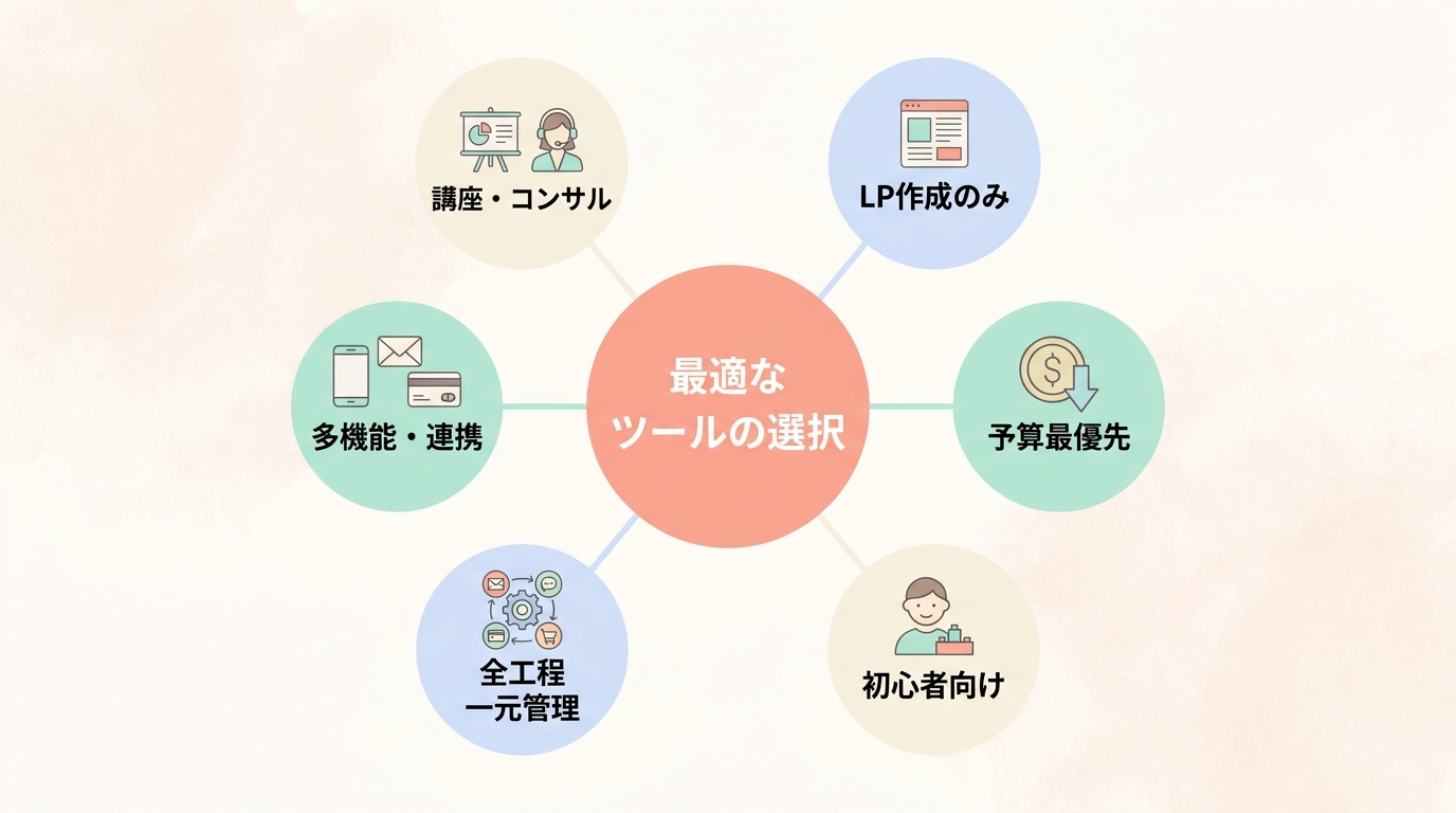 どんな人がペライチを選ぶべきか/どんな人がUTAGEを選ぶべきか