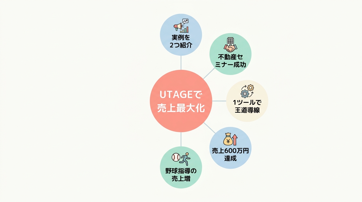 実例:UTAGEのLP機能を使ってクライアントの売上を作った2つのケース