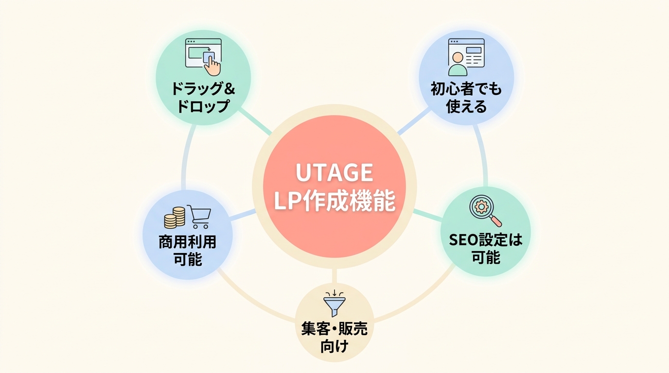 FAQ:UTAGEのLP作成機能に関するよくある質問
