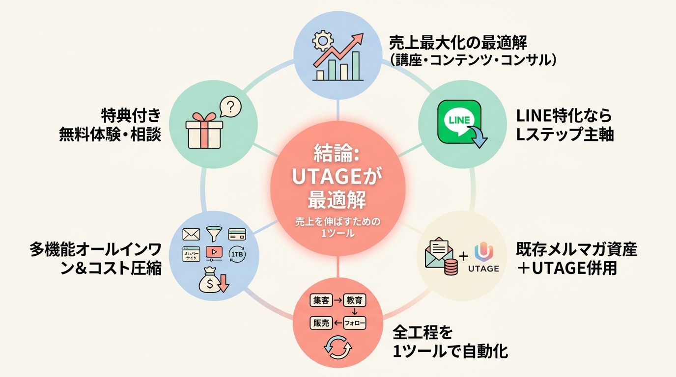 まとめ｜あなたが今日選ぶべき1ツールは