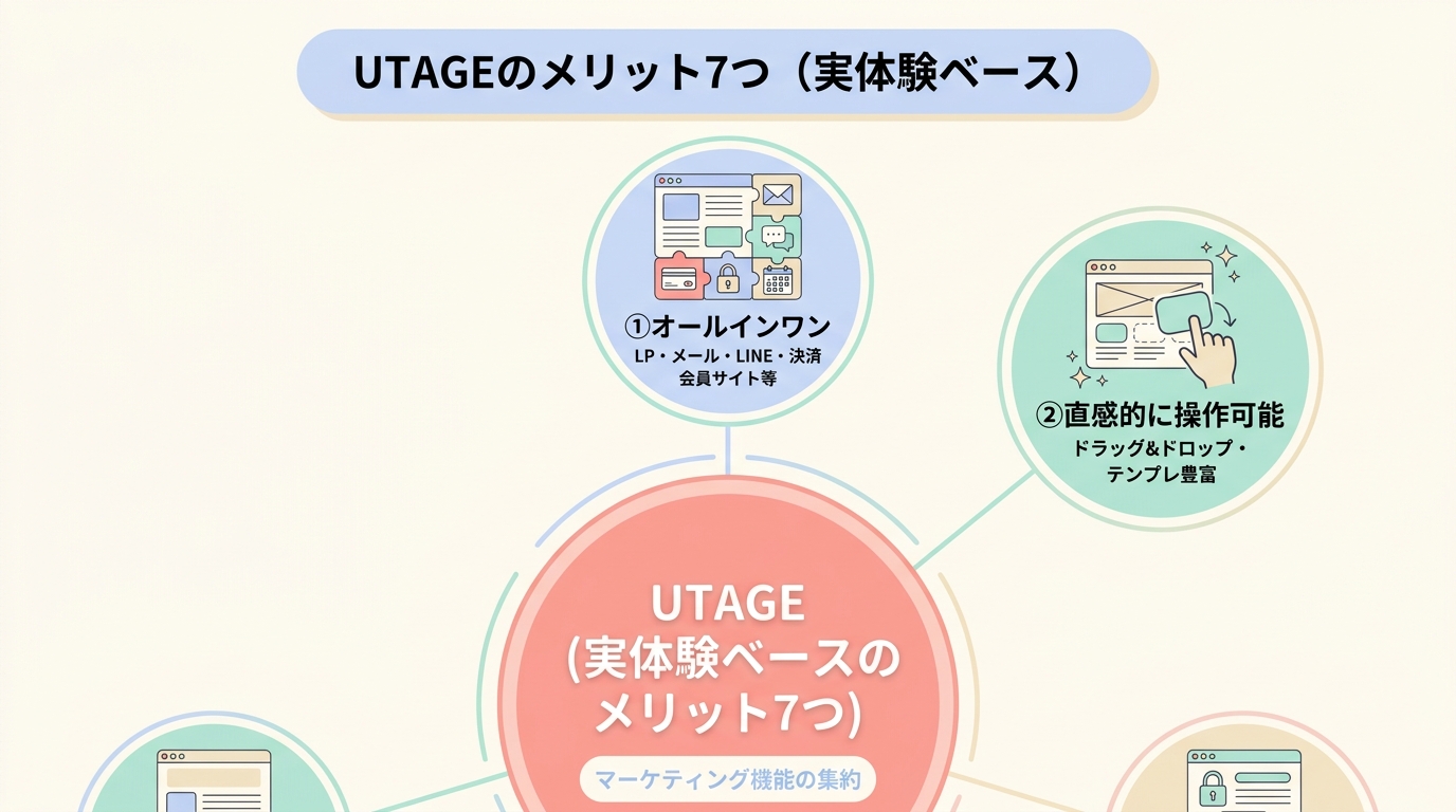 UTAGEのメリット7つ（実体験ベース）