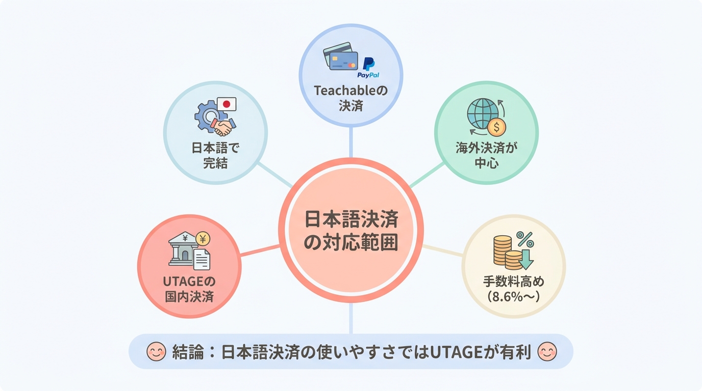 UTAGEとTeachableの実用的な違い5つ