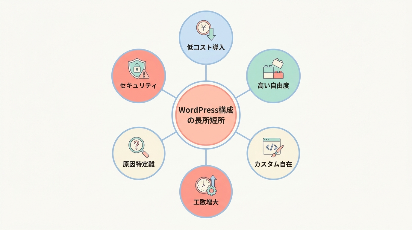 WordPress＋プラグイン構成のメリット・デメリット